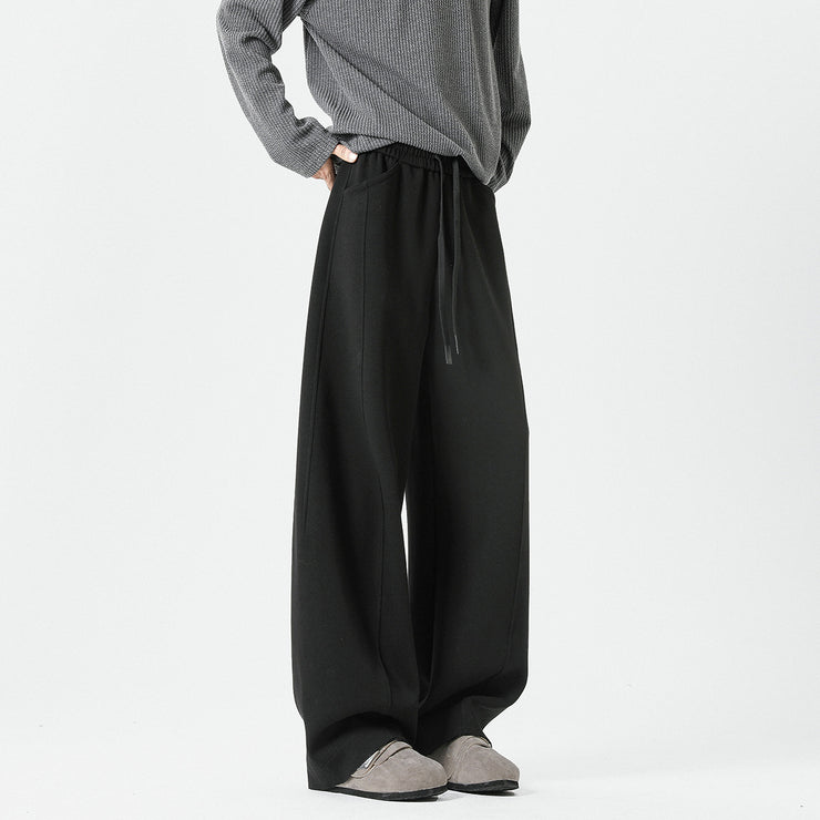 High street curved knife casual pants for men in spring and autumn