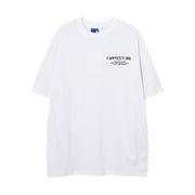 Loose Round Neck T-Shirt Cotton Short Sleeve Men