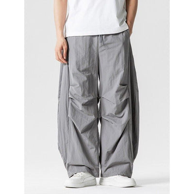 Workwear Tactical Paratrooper Pants for Men Cleanfit Cool and Stylish Pleated Wide Leg Long Pants Loose Lantern Pants Trendy