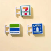 Convenience store refrigerator sticker can magnetically attract Lawson 711 family lightbox toy model, illuminated