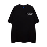 Loose Round Neck T-Shirt Cotton Short Sleeve Men