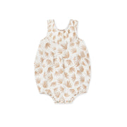 Summer Baby Diaper Cover Cotton Breathable Romper Nordic Style Floral Sleeveless Onesie