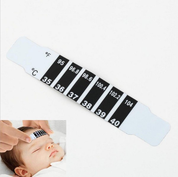 10 Pcs/lot Forehead Head Strip Thermometer Fever Body Baby Child Kid Adult Check Test Temperature Monitoring Safe Non-Toxic