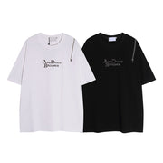 Short Sleeve T-shirt Loose Trendy High Street Unique Drape Top for Men