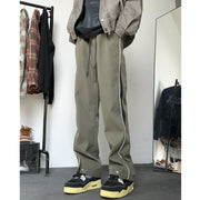 Loose straight leg high street casual pants for men