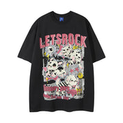 Loose Round Neck T-Shirt Cotton Short Sleeve Men