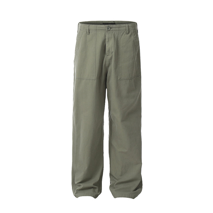 Spring and Autumn loose straight leg casual pants for men and women