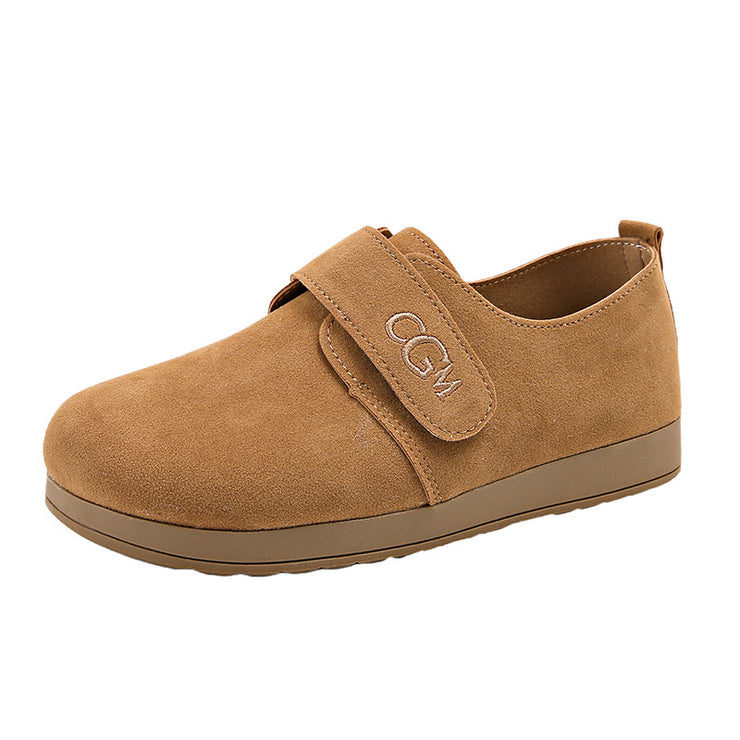 New Spring and Autumn Doudou Single Boots Retro Casual Boken Shoes for Women