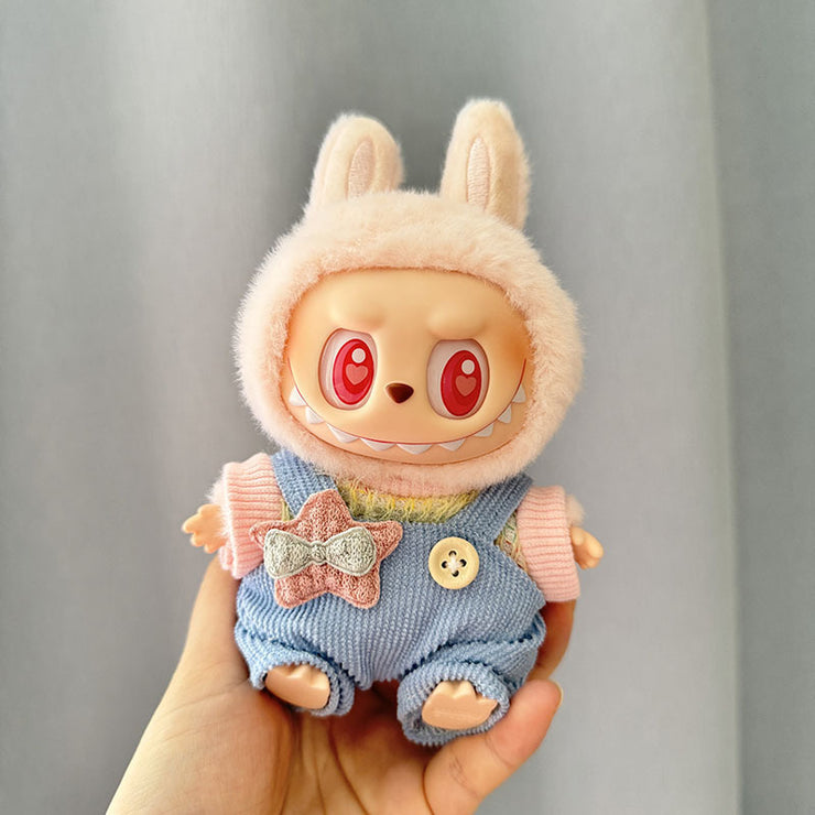 [Clothes Only] 1st/2nd generation Labubu clothes pendant Labubu sitting party baby clothes teddy bear suspenders cute pants