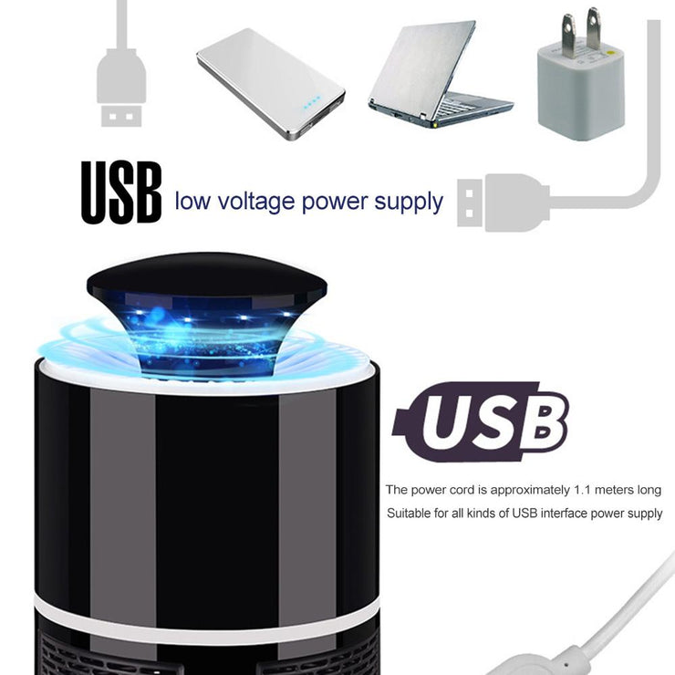 USB Photocatalys Mosquito Killer Lamp Pest Control Electronics Mosquito Killer Fly Bug Trap Lamp LED Insect Bug Repeller Zapper