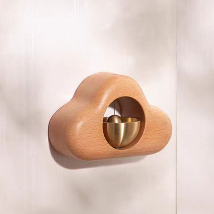 Wooden Bell Door Wind Chime Store Entrance Reminder Bell Door Decoration Door Collision Bell