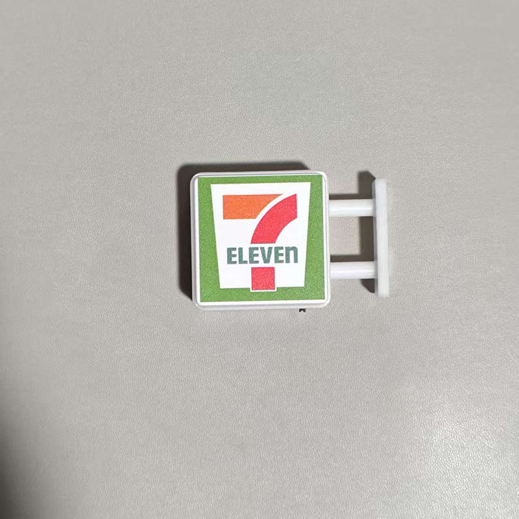 Convenience store refrigerator sticker can magnetically attract Lawson 711 family lightbox toy model, illuminated
