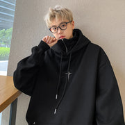 Fake two hooded sweatshirts for men