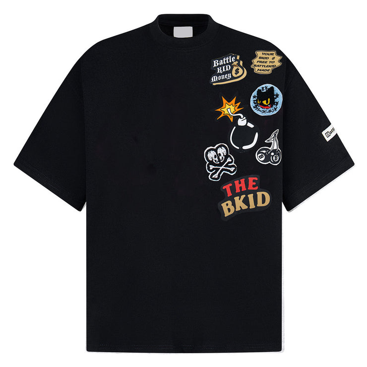 Short Sleeve T-Shirt for Men and Women Couple Loose Tee
