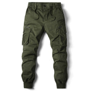 Elastic Cuff Pants Men's Plus Size Long Trousers Casual Workwear Loose Fit Pants for Men
