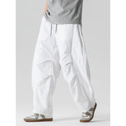 Workwear Tactical Paratrooper Pants for Men Cleanfit Cool and Stylish Pleated Wide Leg Long Pants Loose Lantern Pants Trendy