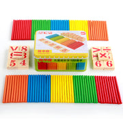 Number Sticks for Children, Arithmetic Sticks, Counting Sticks, Baby Math Teaching Aids, Magnetic Alarm Clock Boxed Educational Toys