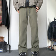 Loose straight leg high street casual pants for men