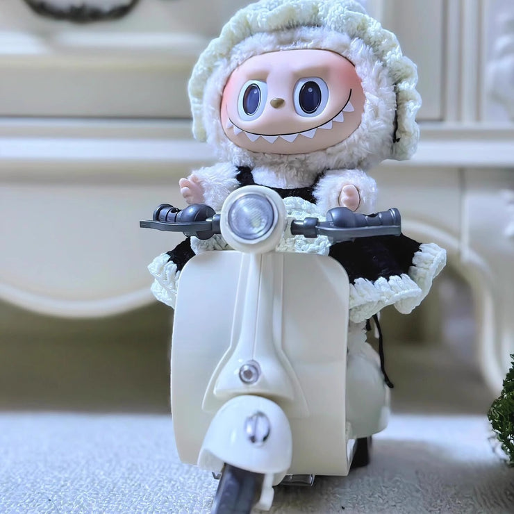 LABUBU Rubble Vinyl Doll Keychain Blind Box Pendant Baby Clothes Accessories Motorcycle Mobile