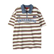 Loose Round Neck T-Shirt Cotton Short Sleeve Men