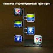 Convenience store refrigerator sticker can magnetically attract Lawson 711 family lightbox toy model, illuminated