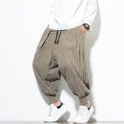 Style Casual Pants Loose Cuff Harem Trousers Trendy Plus Size Printed Skinny Pants for Men